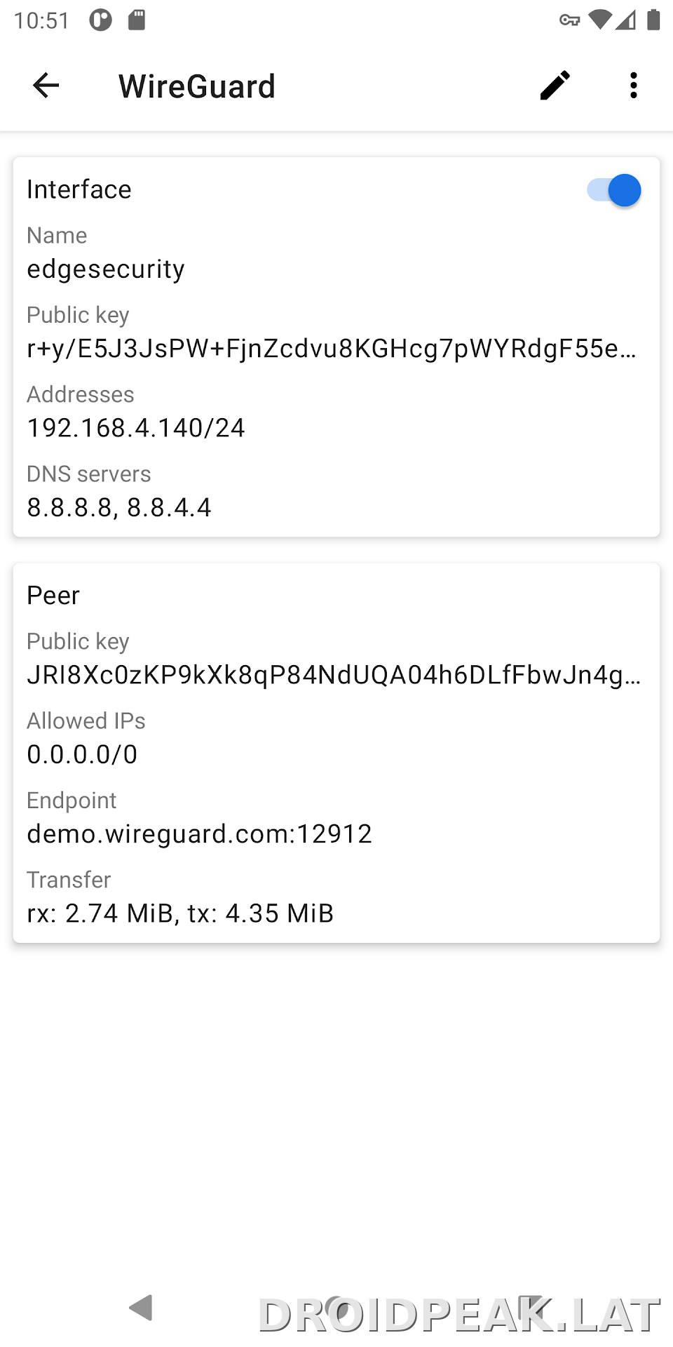 WireGuard скриншот 2